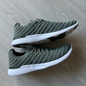 APL Techloom Wave Mens Knit Athletic Sneakers Green Size 7 1020XC